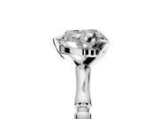 Solitaire Engagement Ring Setting for Heart-Shaped Center with Bamboo Band and Prong Head in Sterling Silver