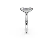 Fancy Pink Marquise and Emerald Cut Lab-Grown Diamond Toi et Moi Engagement Ring with Prong-Set Stones in Platinum