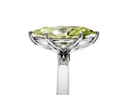 Solitaire Engagement Ring Setting for Fancy Yellow Marquise Center with Thin Rounded Plain Band and Prong Head in Sterling Silver