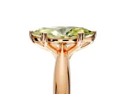 Solitaire Engagement Ring Setting for Fancy Yellow Marquise Center with Reverse Tapered Band and Prong Head in Rose Gold