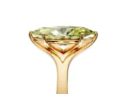 Solitaire Engagement Ring Setting for Fancy Yellow Marquise Center with Plain Split Shank and Prong Head in Yellow Gold