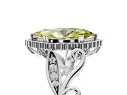 Halo Engagement Ring Setting for Fancy Yellow Marquise Center with Leaf Motif Split Shank and Prong Head in Platinum