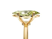 Minimalist Solitaire Engagement Ring Setting for Fancy Yellow Marquise Center with Thin Band and Prong Head in Yellow Gold
