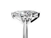 Solitaire Engagement Ring Setting for Marquise Center with Knife Ridge Band and Claw Prong Head in Platinum