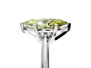 Solitaire Engagement Ring Setting for Fancy Yellow Marquise Center with Knife Ridge Band and Claw Prong Head in Platinum
