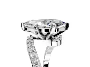 Solitaire Engagement Ring Setting for Marquise Center with Pave Bypass Swirl Band and Prong Head in Sterling Silver