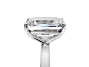 Fancy Yellow Heart-Shaped and Emerald Cut Lab-Grown Diamond Toi et Moi Engagement Ring with Prong-Set Stones in White Gold
