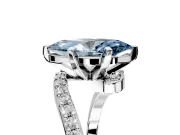 Solitaire Engagement Ring Setting for Fancy Blue Marquise Center with Pave Bypass Swirl Band and Prong Head in Platinum