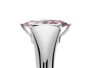 Tension Engagement Ring Setting for Fancy Pink Marquise Center with Wide Tapered Band and Tension Head in Platinum
