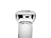 Solitaire Engagement Ring Setting for Cushion Cut Center with Wide Band and Bezel Head in Platinum