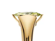 Tension Engagement Ring Setting for Fancy Yellow Marquise Center with Wide Tapered Band and Tension Head in Yellow Gold