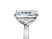 Fancy Pink Heart-Shaped and Emerald Cut Lab-Grown Diamond Toi et Moi Engagement Ring with Prong-Set Stones in Platinum