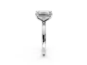 Fancy Pink Heart-Shaped and Emerald Cut Lab-Grown Diamond Toi et Moi Engagement Ring with Prong-Set Stones in Platinum