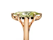 Solitaire Engagement Ring Setting for Fancy Yellow Marquise Center with Cathedral Band and Prong Head in Rose Gold